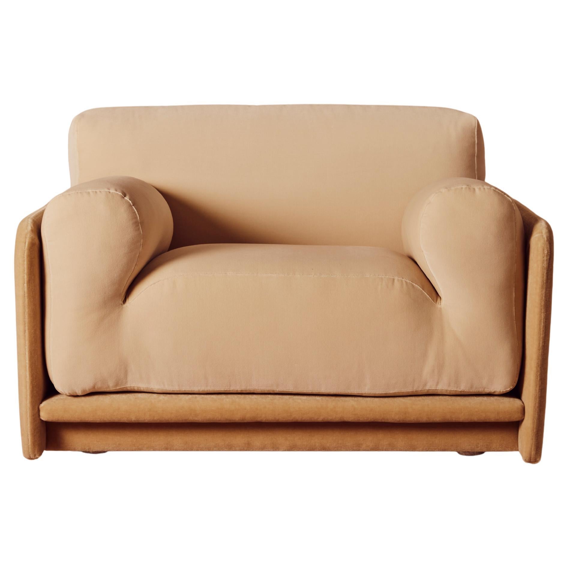 1970s Modernist Italian Framed Armchair For Sale