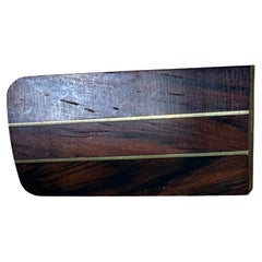 1970er Modernist Geldklammer Holz und Messing