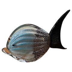 1970er Modernist Murano Glas Figur eines tropischen Fisches