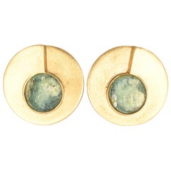 1970s Modernist Roman Glass Earrings