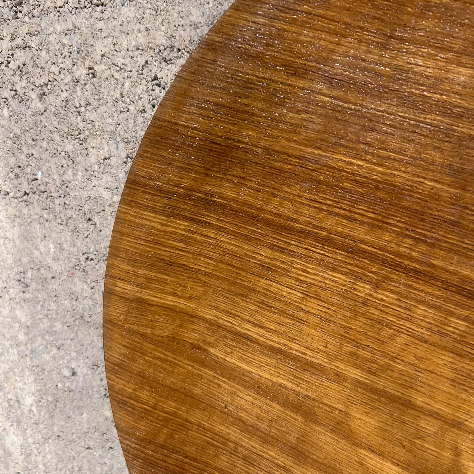 1970s Modernist Round Teak Wood Plate In Good Condition For Sale In Chula Vista, CA