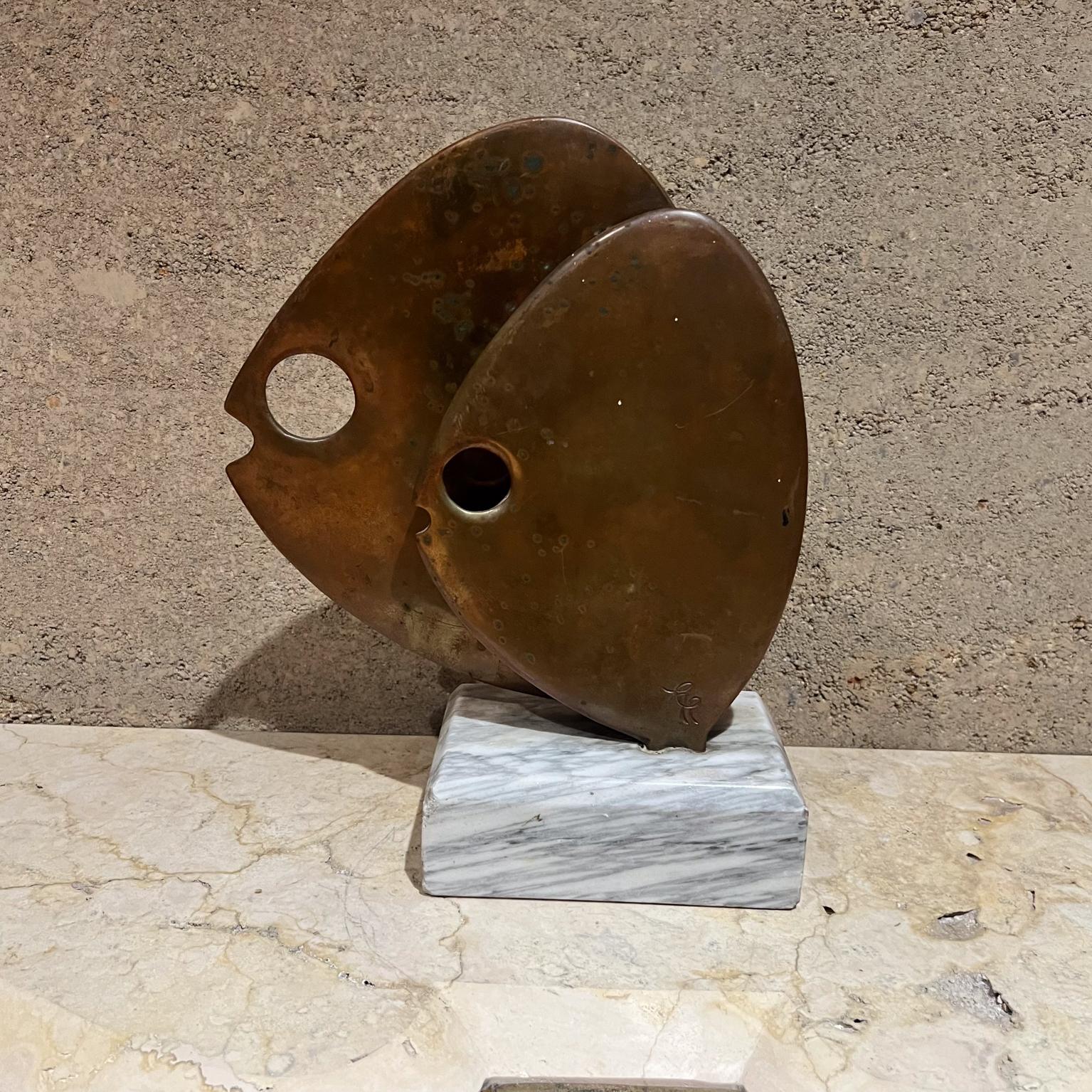 Modernistische Skulptur aus Bronze-Fischmarmor, 39/500, 1970er Jahre im Angebot 6