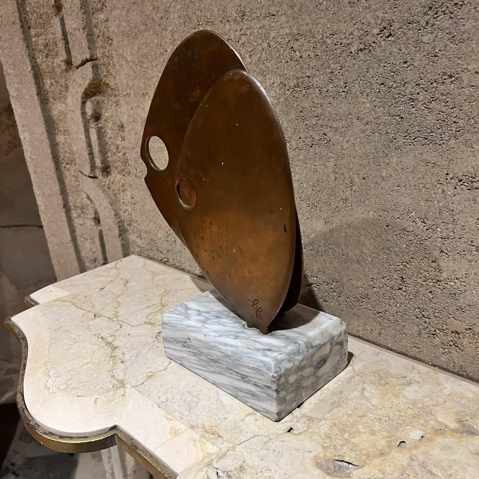 Modernistische Skulptur aus Bronze-Fischmarmor, 39/500, 1970er Jahre im Angebot 7