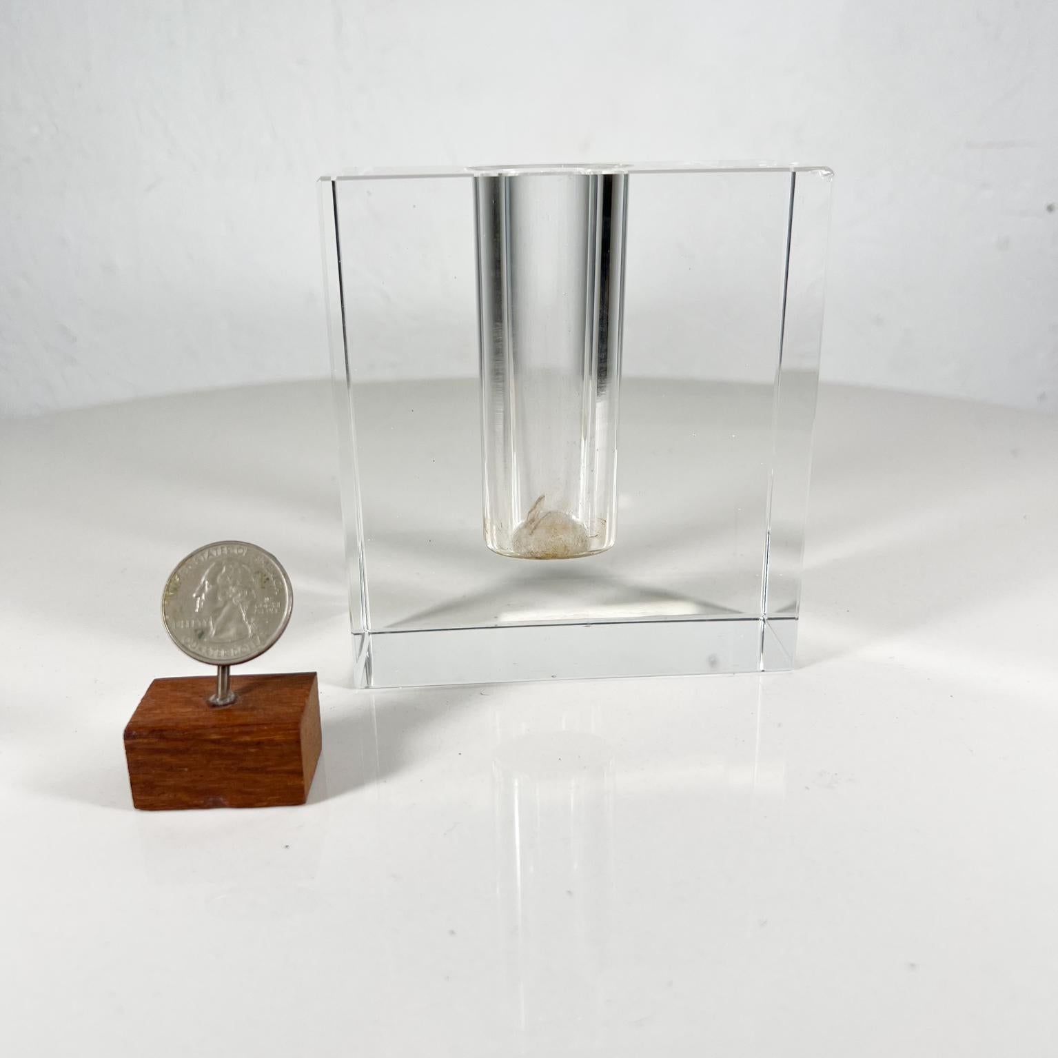 crystal block vase