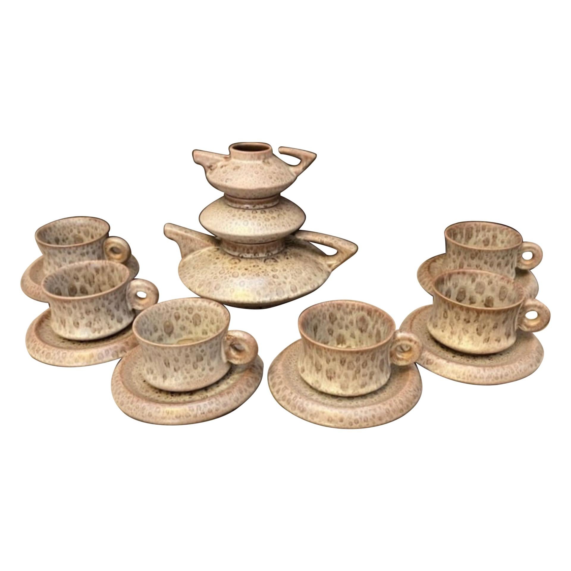 paintable ceramic tea set
