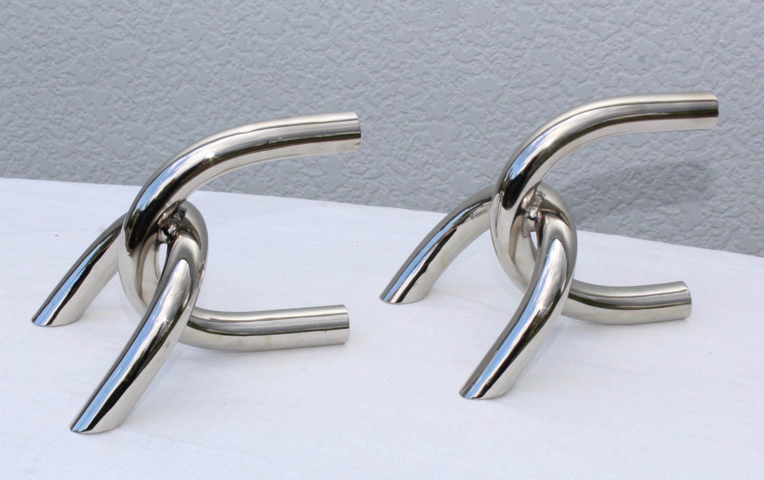 chrome bookends