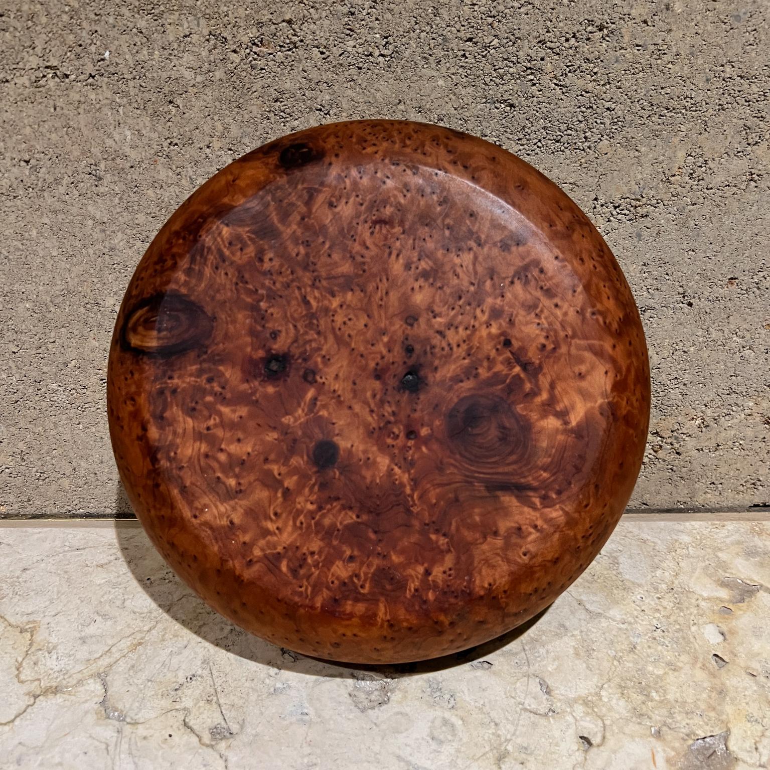 Cuenco de madera de burl de arte modernista de Studio A de los años 70 en venta 6