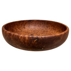 1970 Modernist Studio A Wood Bowl (bol en bois de ronce)