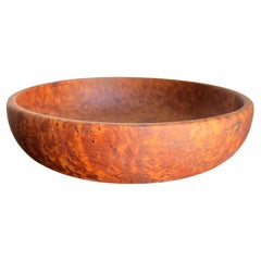 1970s Modernist Studio Art Burl Wood Bowl