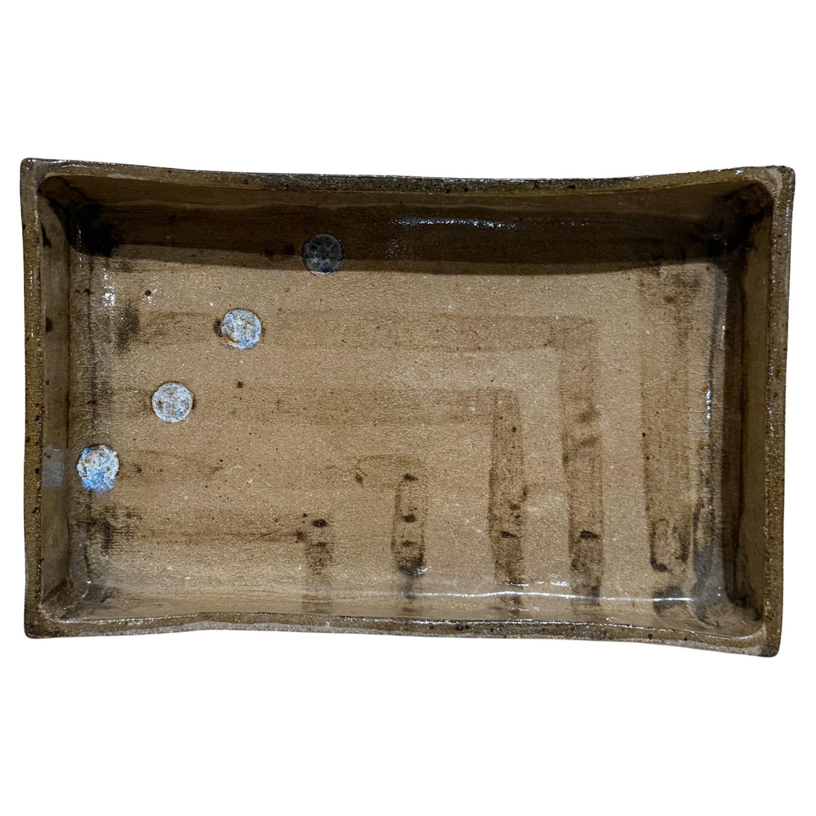 1970s Modernist Studio Art Pottery Serving Tray Mid-Century Modern