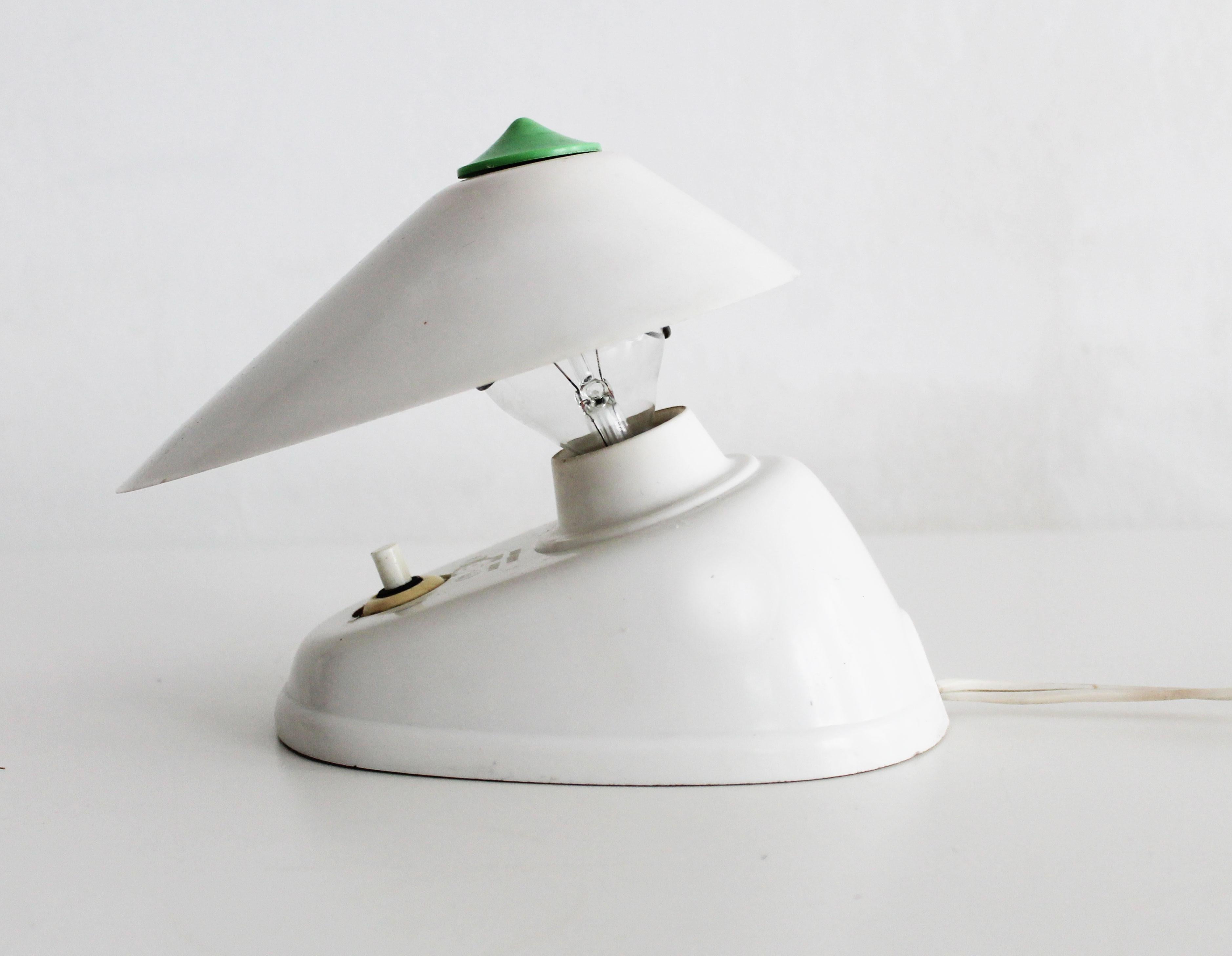 Bauhaus Lampe de table/applique moderniste des années 1970 par Elektrosvit Nove Zamky en vente