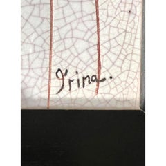 1970s Modernist Tile Art by Irina Lorin - a Pair