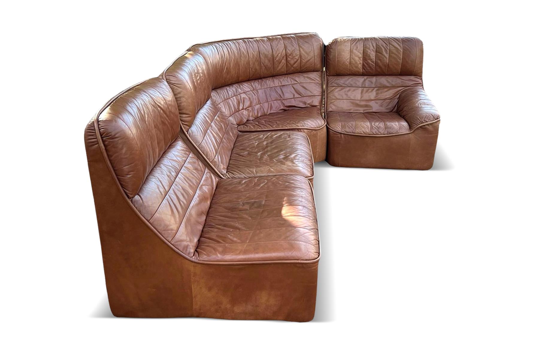 cognac leather sofa