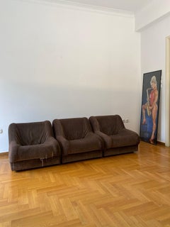 Poltrone modulari anni '70 Divano, stile Airborne Poltrone Italia Distressed