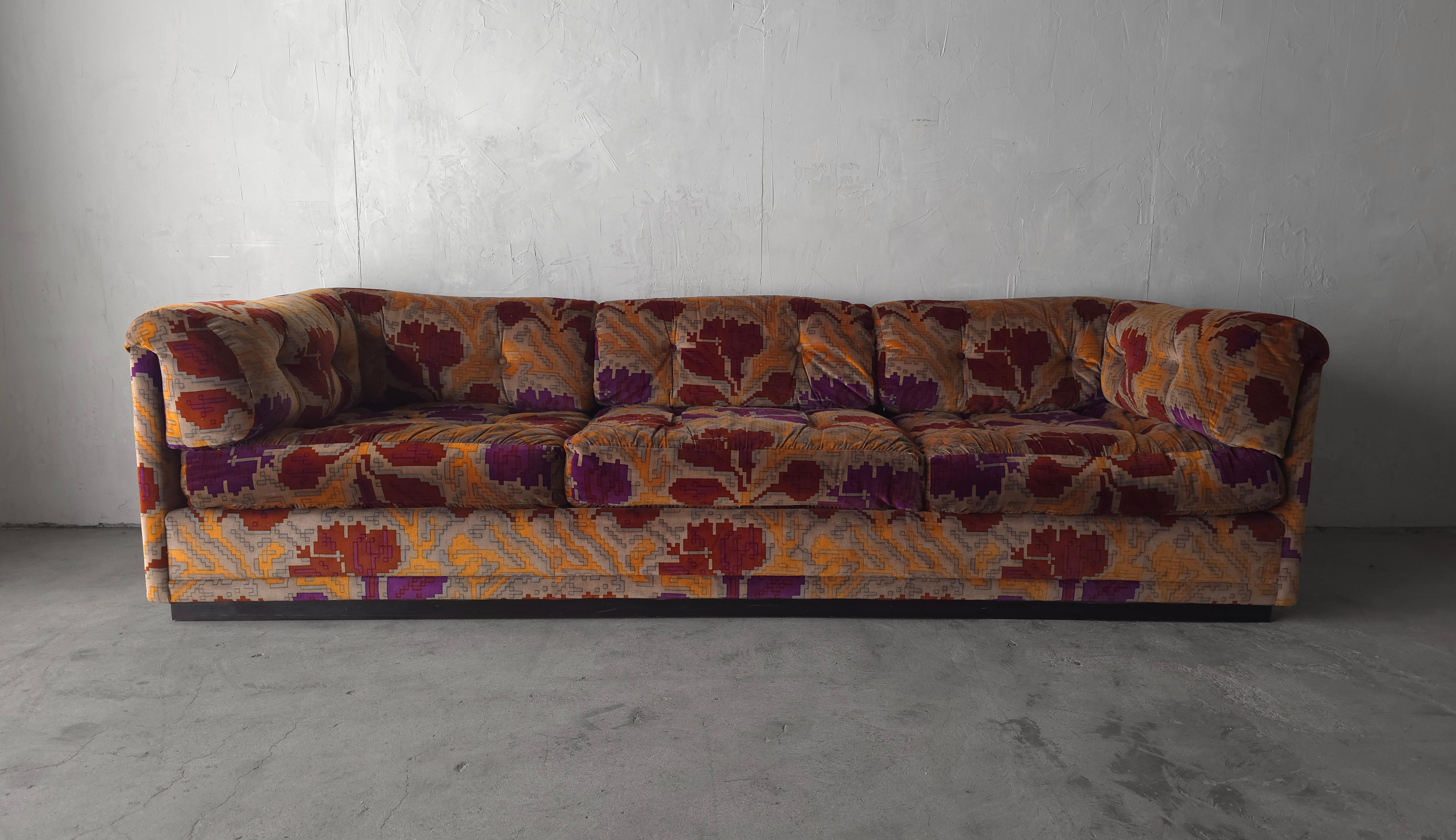 1970's Modular Sectional Sofa by Directional In Good Condition For Sale In Las Vegas, NV