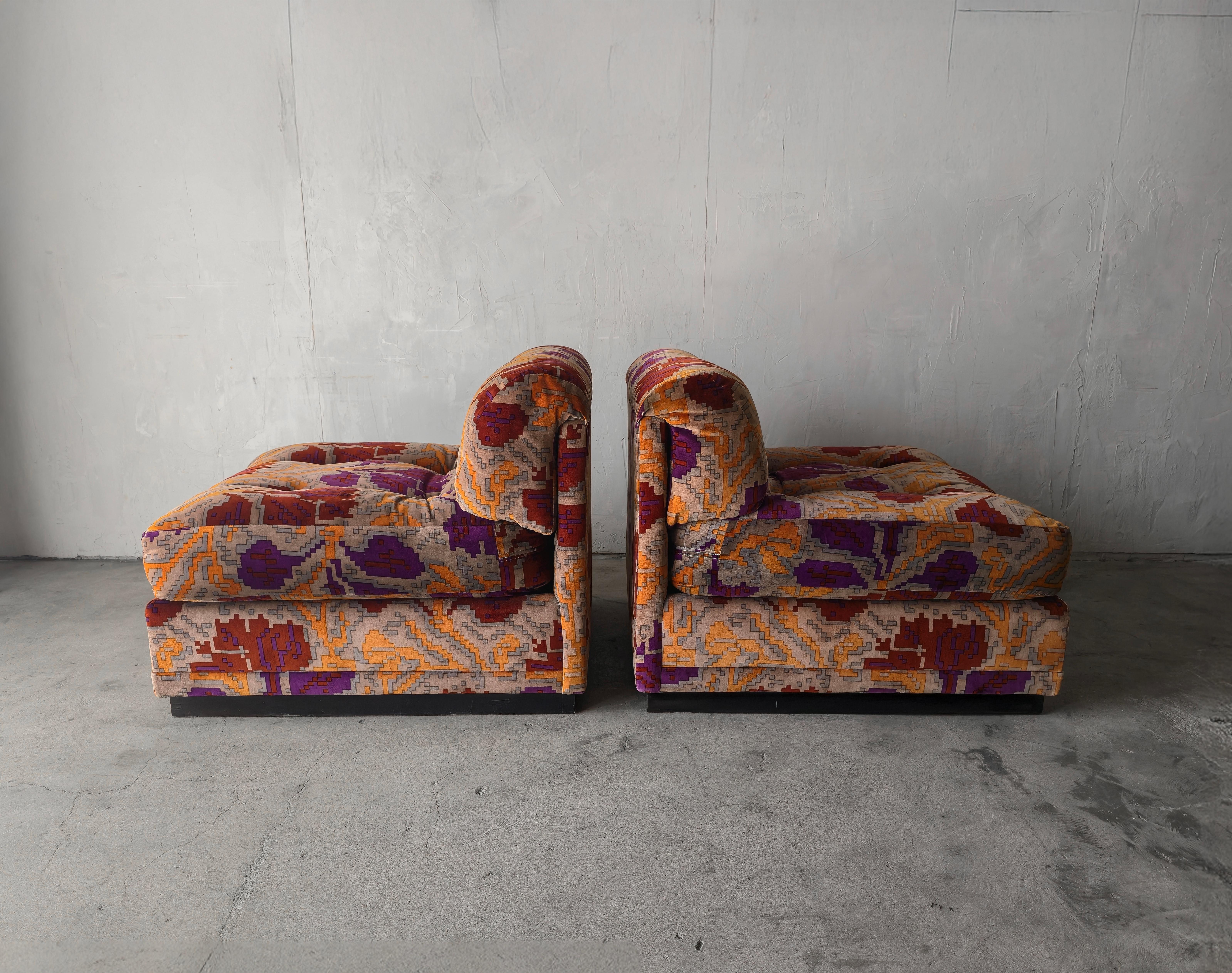 Fabric 1970's Modular Sectional Sofa by Directional For Sale