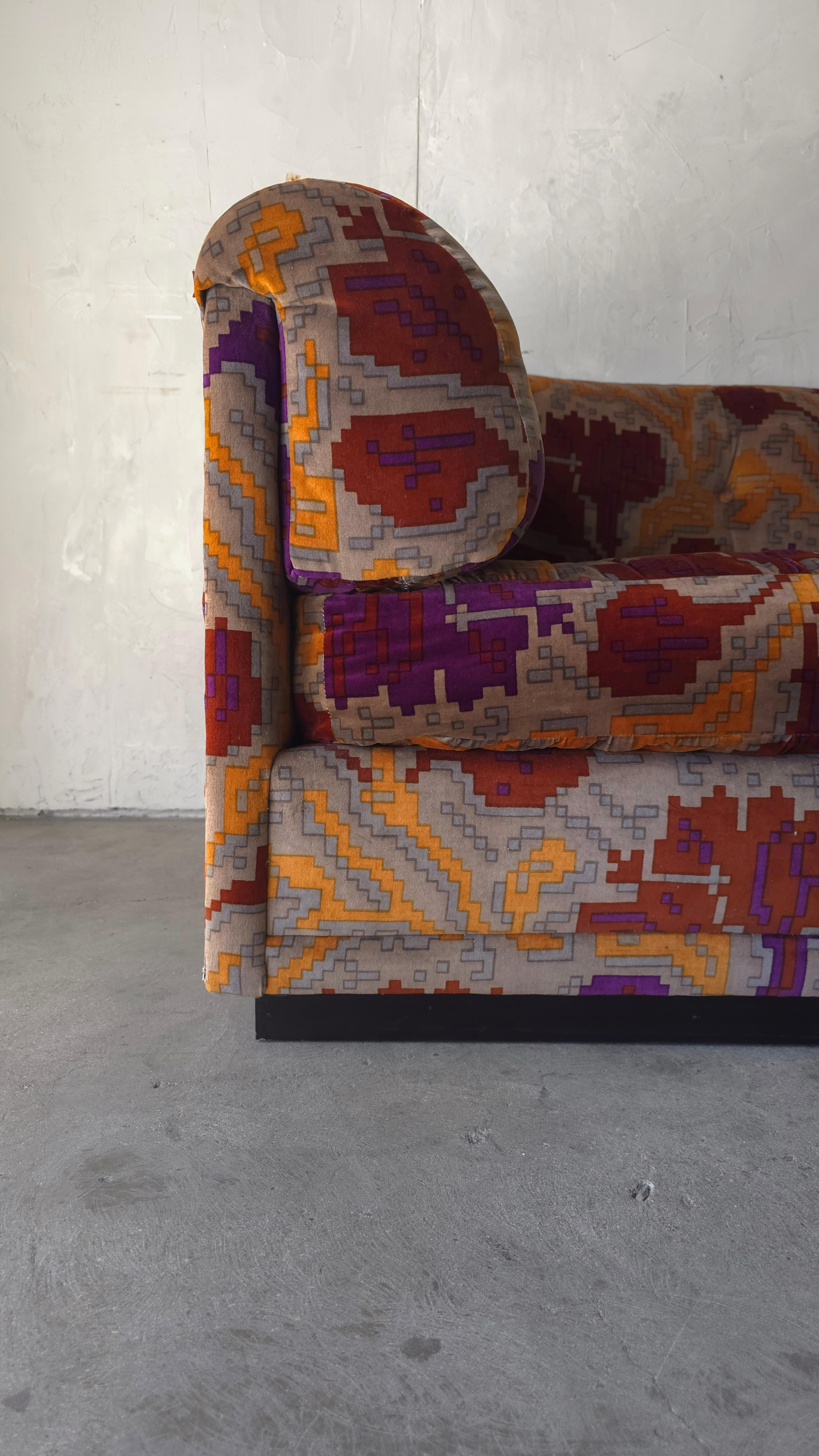 1970's Modular Sectional Sofa by Directional For Sale 2