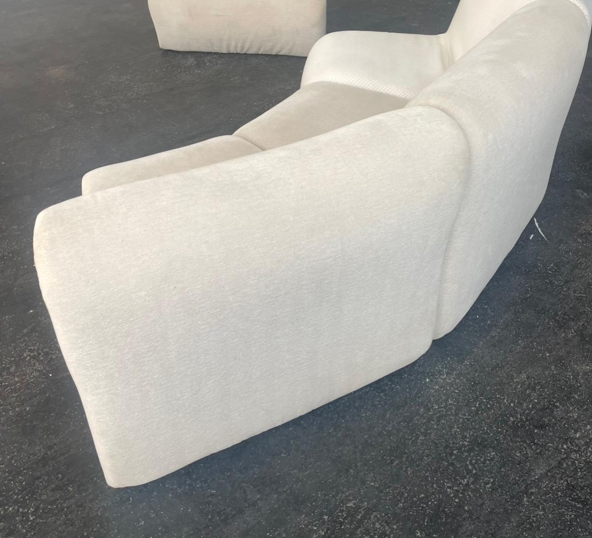 Moderne Canapé modulaire des années 1970 par Karl Wittmann d'après Pierre Paulin en vente