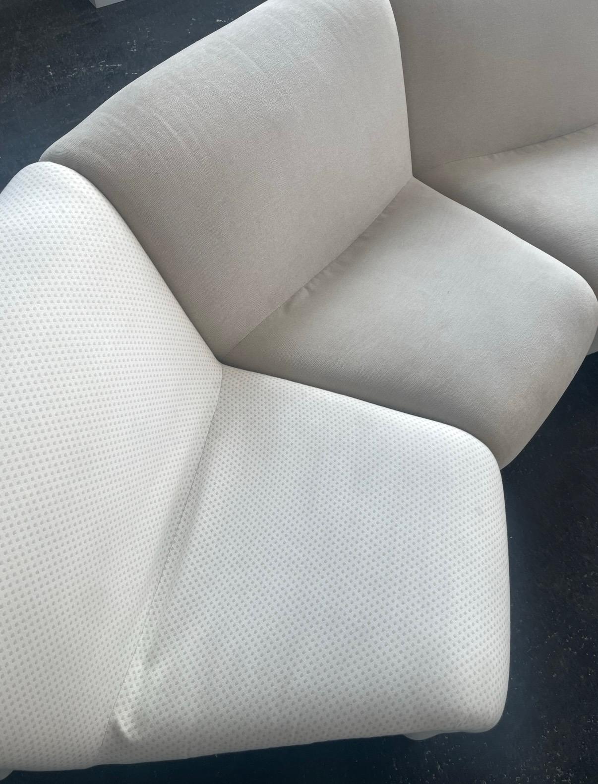 Tissage Canapé modulaire des années 1970 par Karl Wittmann d'après Pierre Paulin en vente