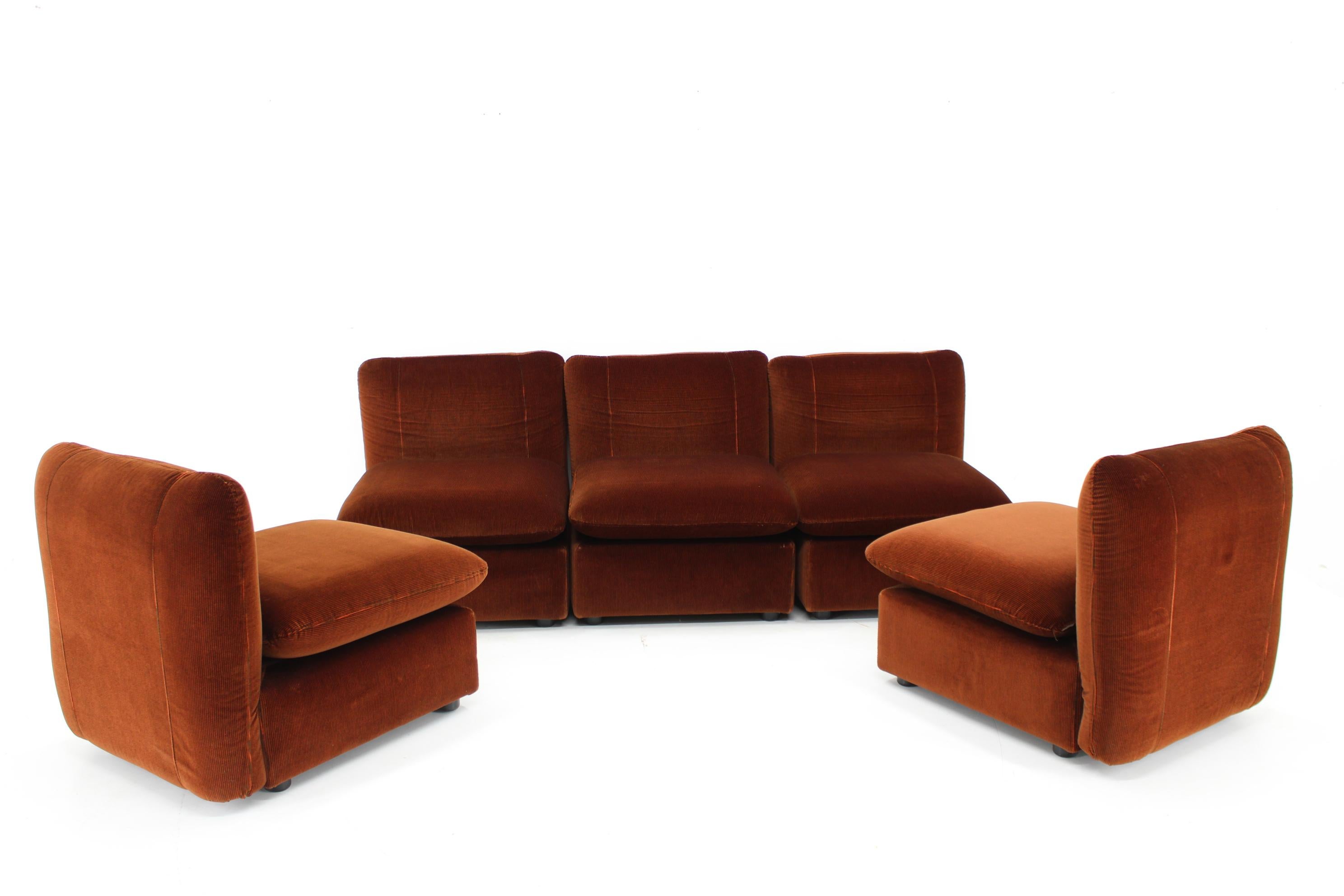 Italian 1970s Modular Sofa or Chairs, Italy For Sale