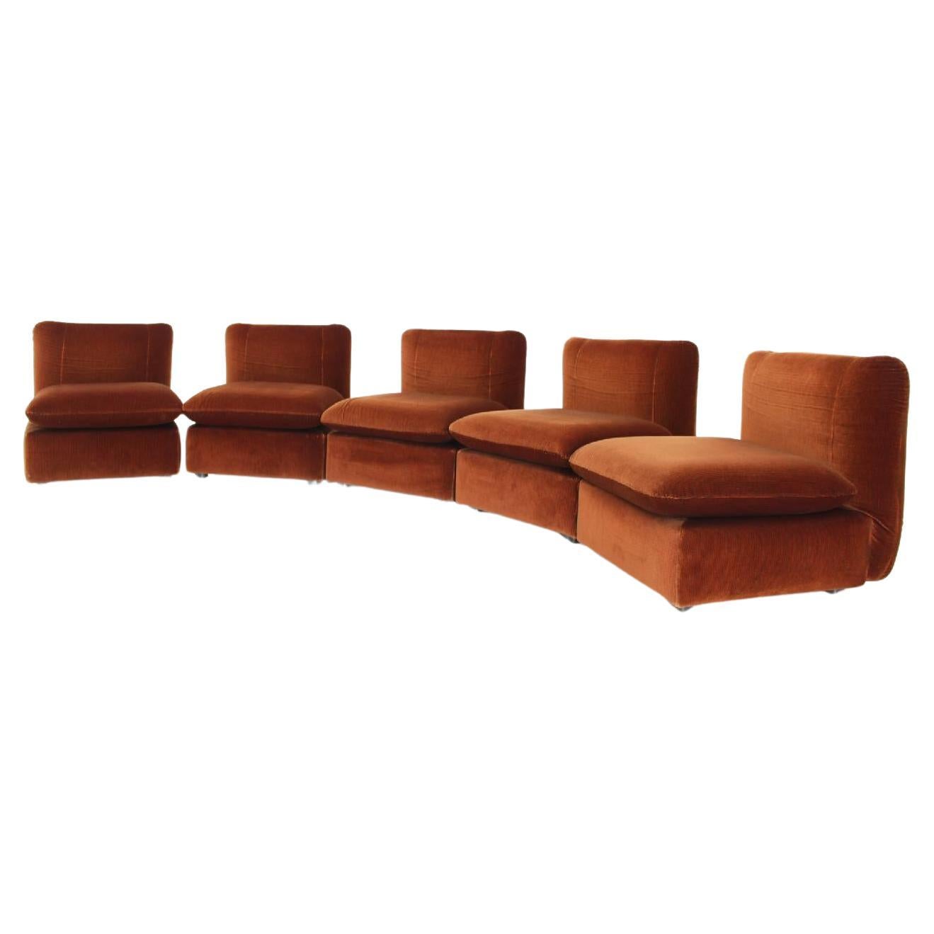 1970s Modular Sofa or Chairs, Italy For Sale