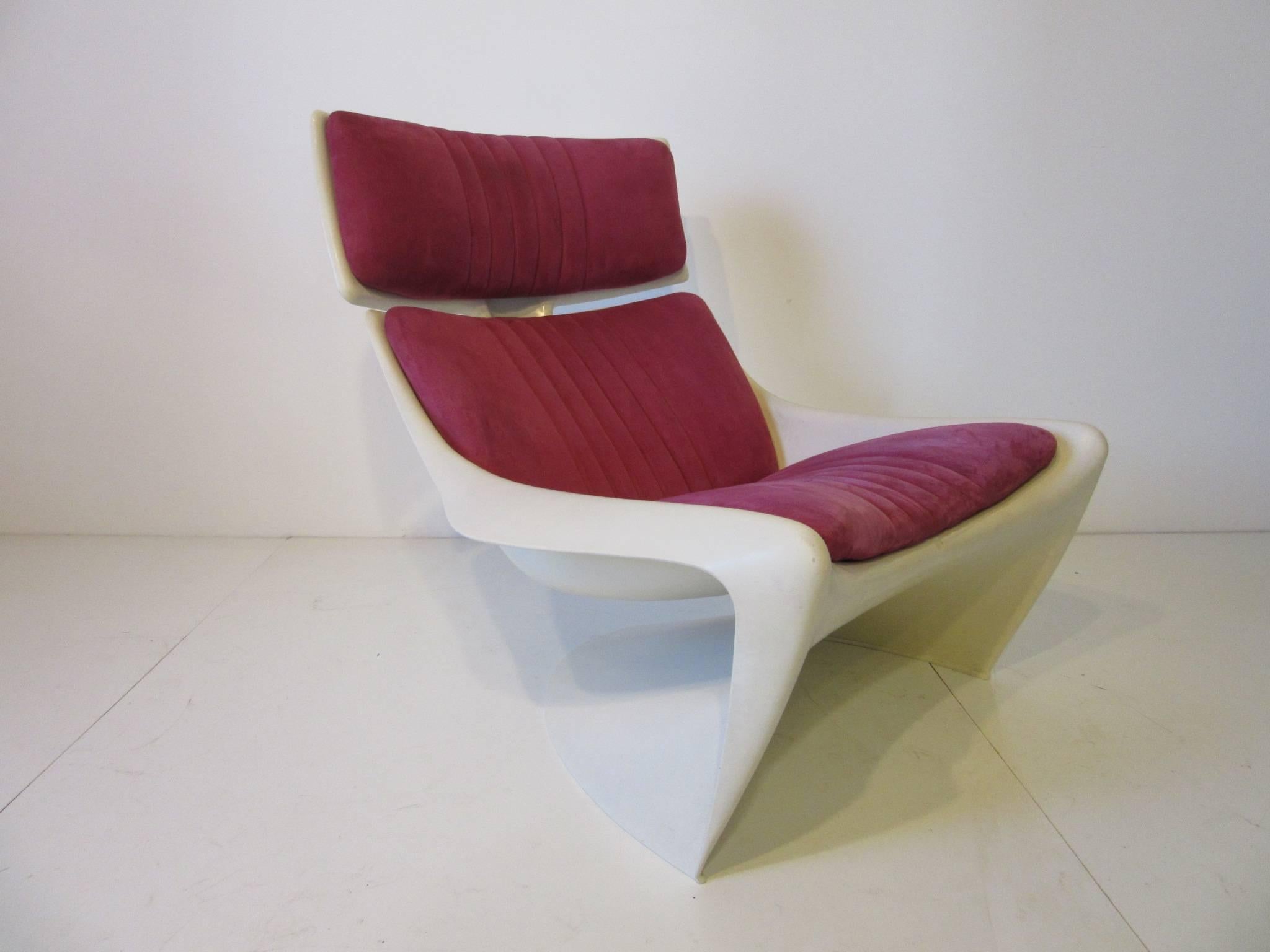 20th Century 1970s Molded Meteor Lounge Chair by Steen Ostergaard, Denmark