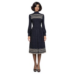 1970s Mollie Parnis Polka Dot Dress