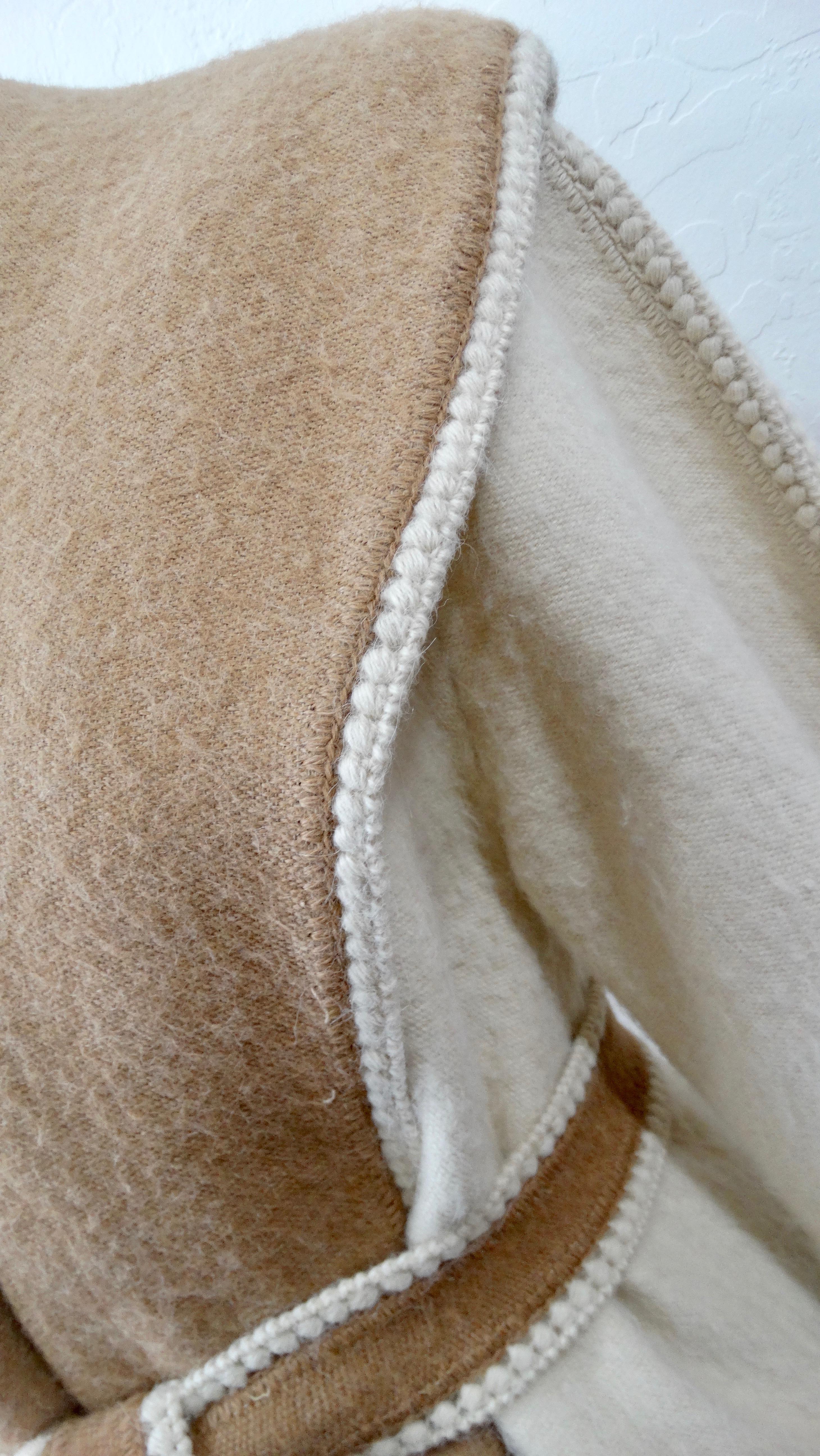 Mon Repos 1970s Two-Tone Alpaca Wool Coat 5