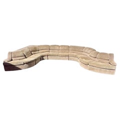 1970s Monumental Thayer Coggin Serpentine Modular Sectional