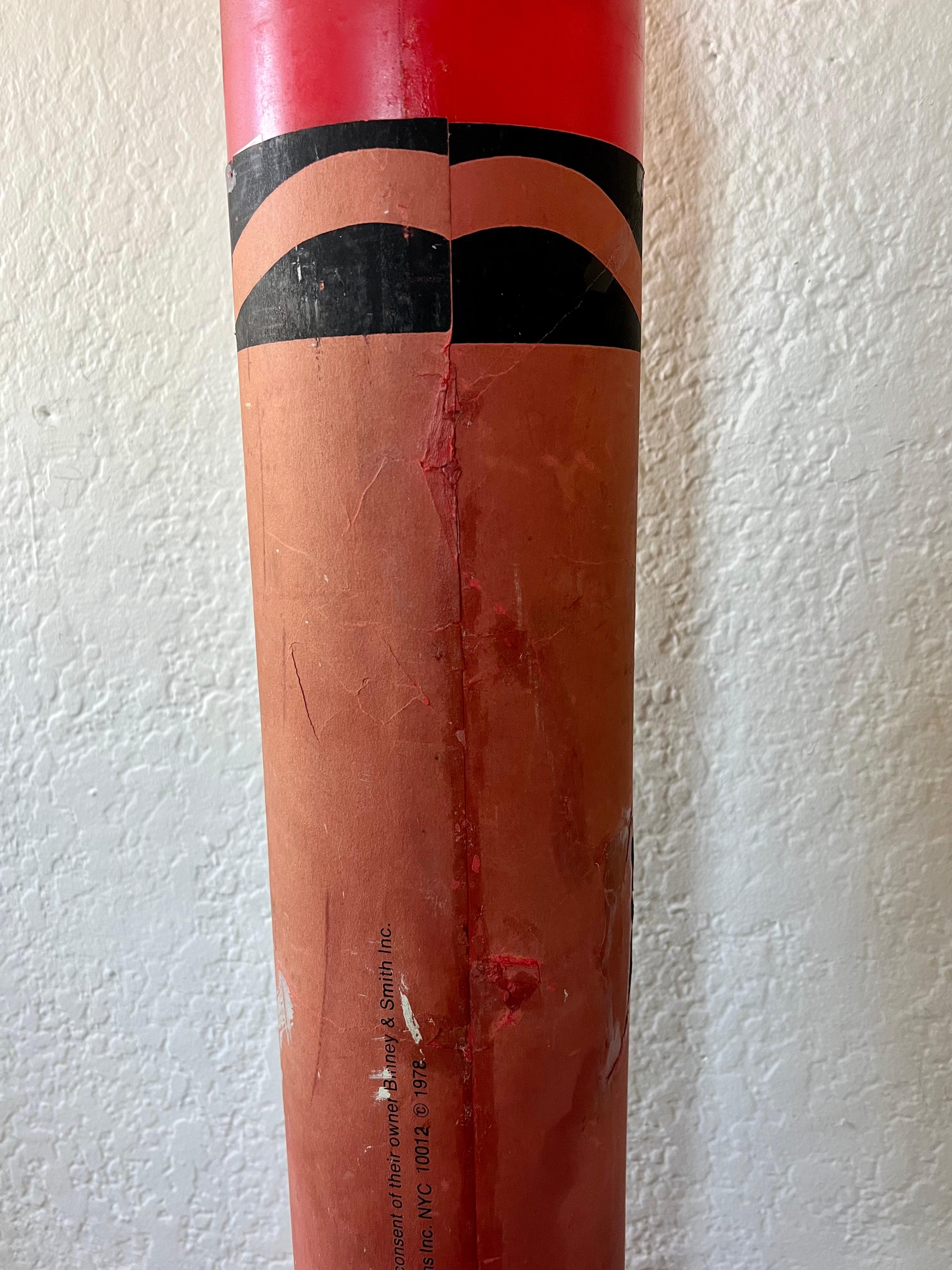 Late 20th Century 1970s Monumental Think Big Pop Art Giant Crayon Sculpture