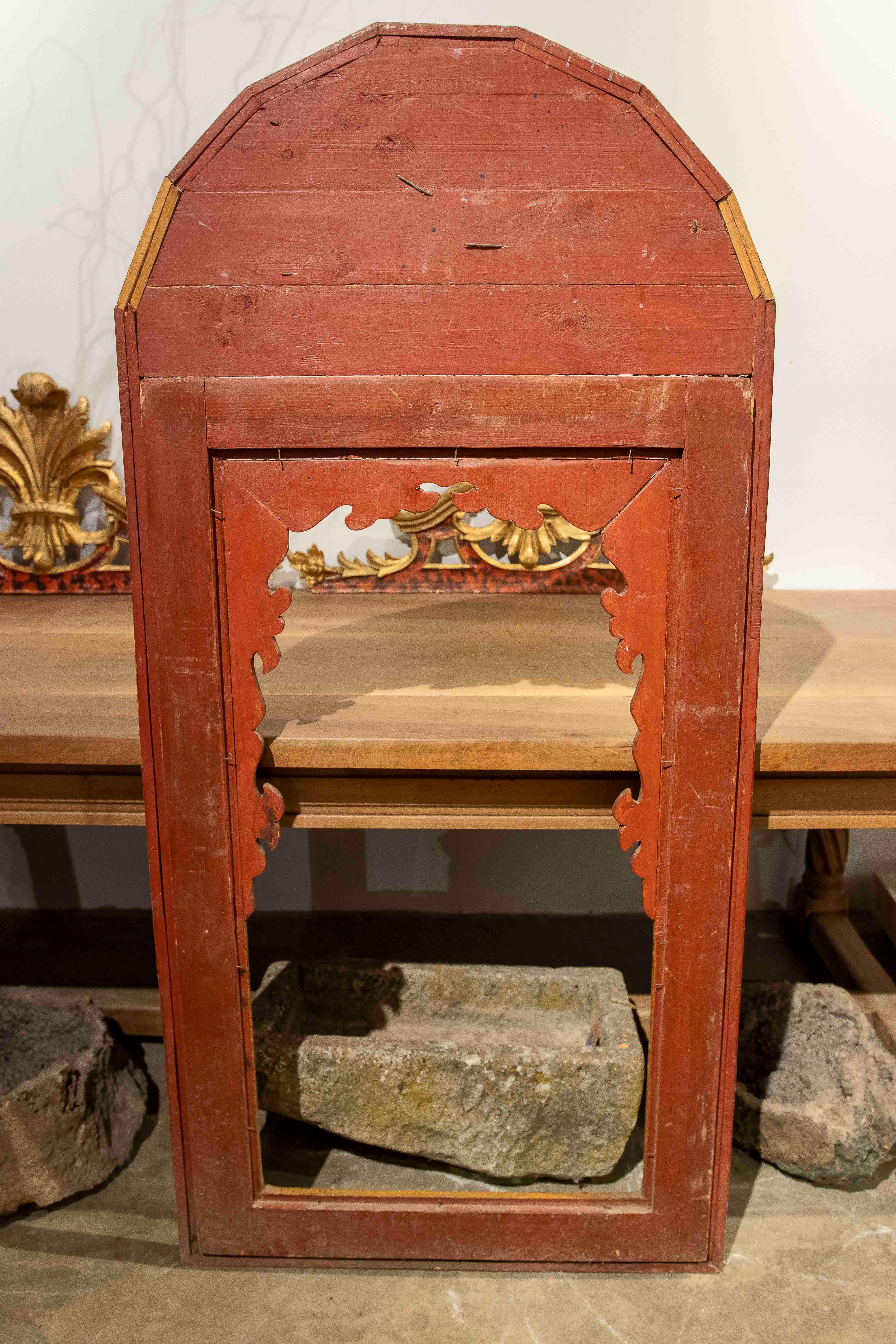 1970s Moroccan Polychrome Mirror with Handcrafted Geometric Design For Sale 7