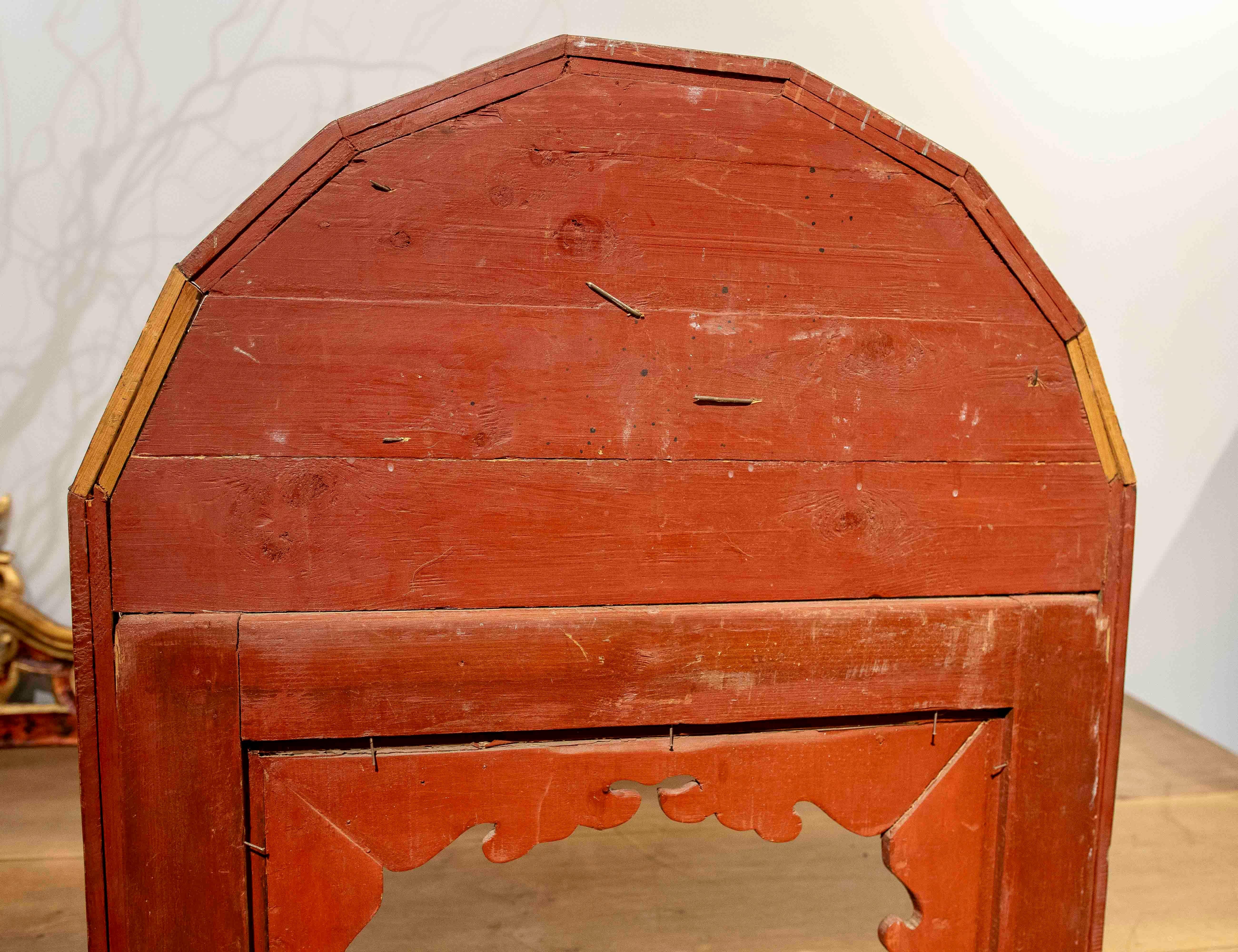 1970s Moroccan Polychrome Mirror with Handcrafted Geometric Design For Sale 8