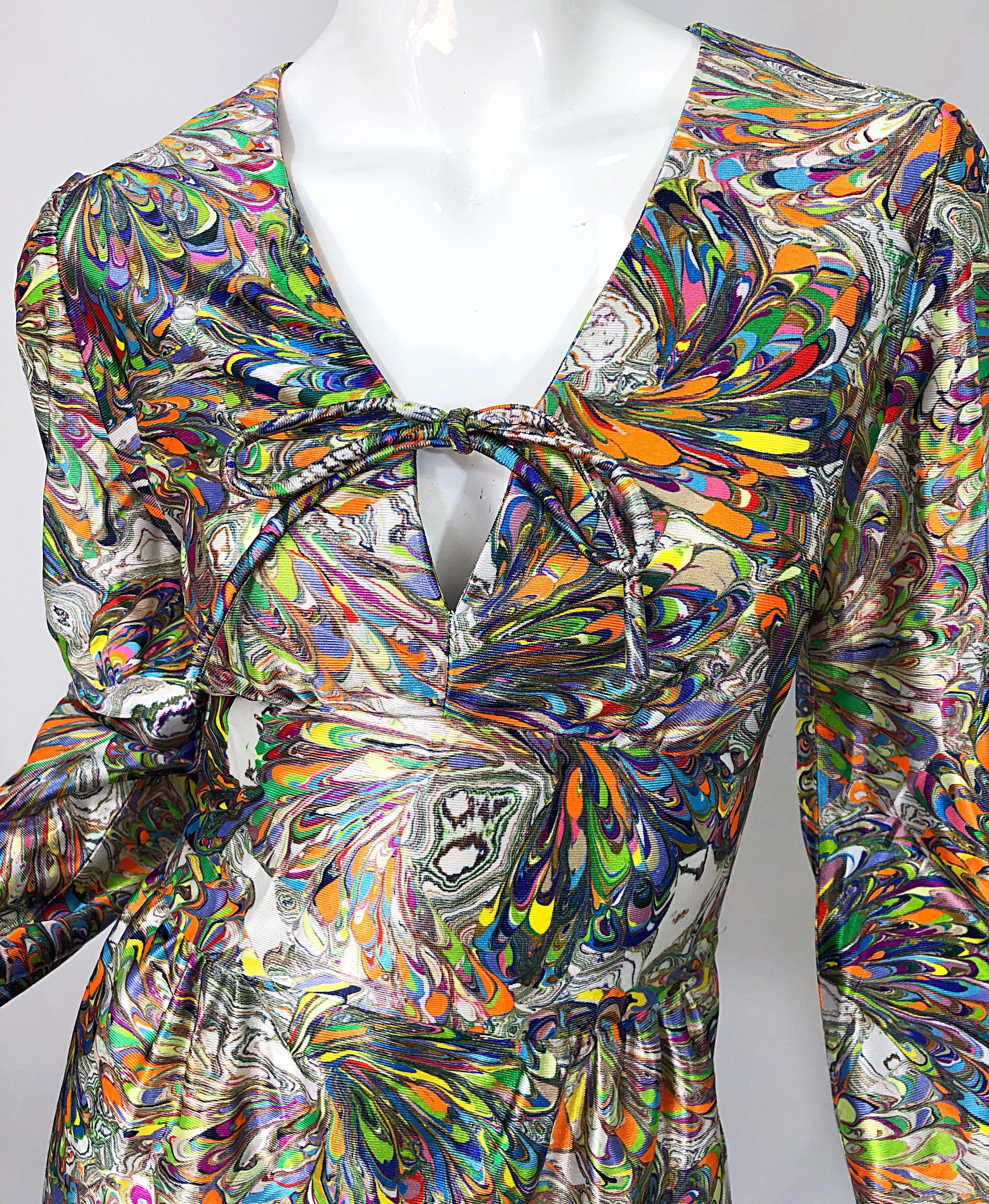 70s swirl dress