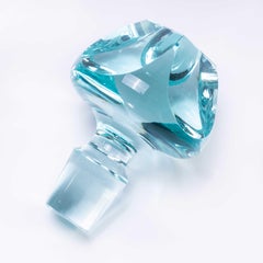 1970's Moser Cut Crystal Decanter And Tumber Set