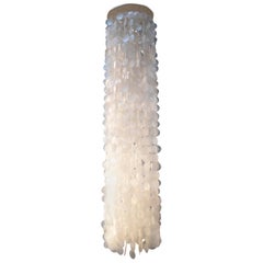 1970er Perlmutt-Deckenlampe