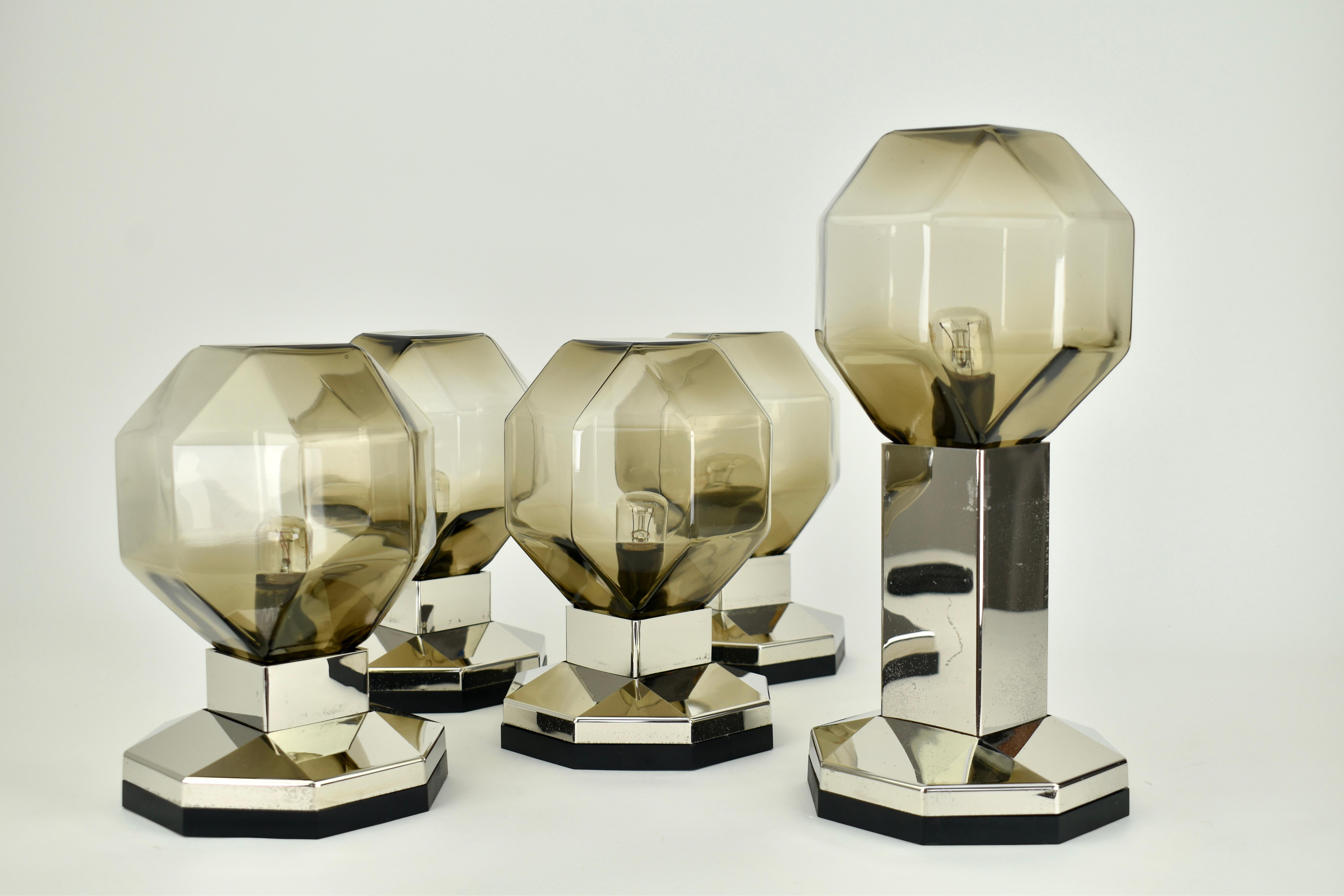 Ottone Motoko Ishii Modular Flush Mount degli anni '70 per Staff Leuchten in vendita