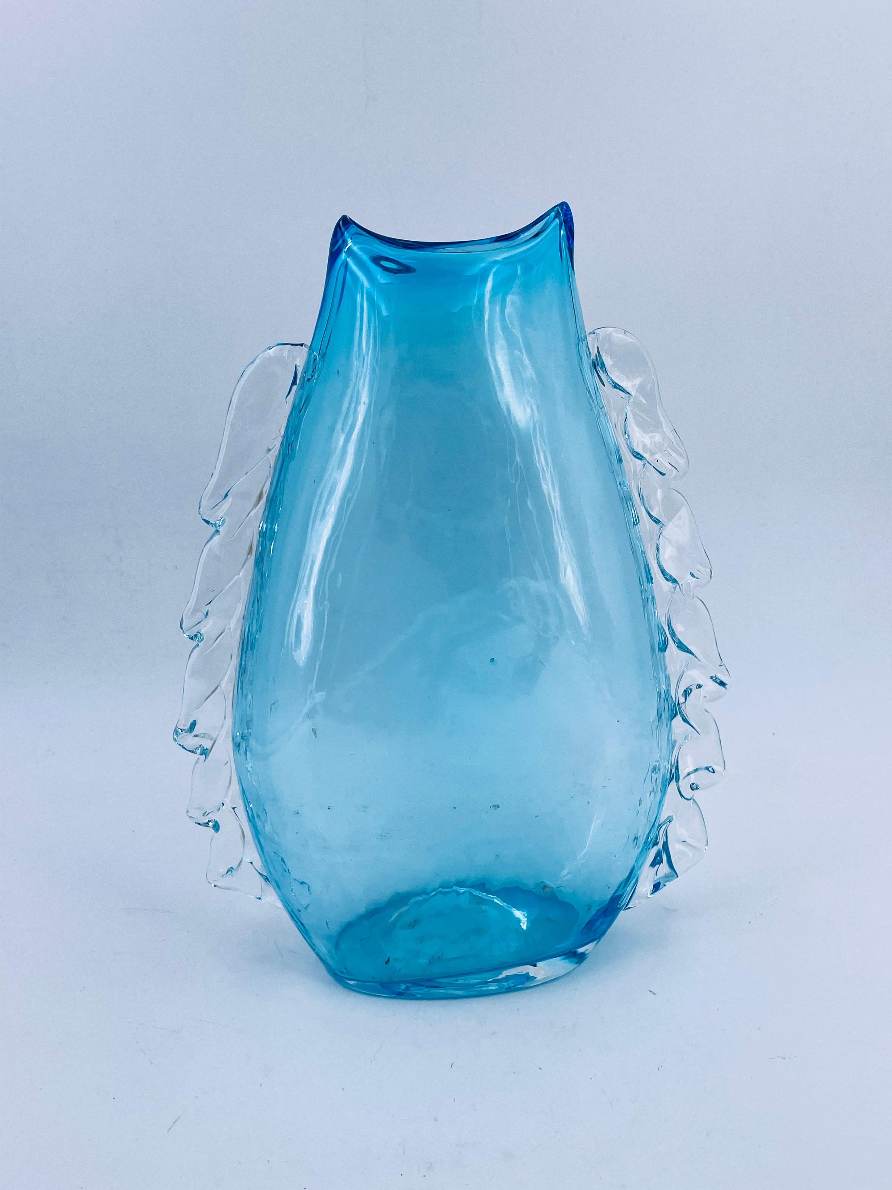 North American 1970's Mouth blown Glass Vase by Blenko