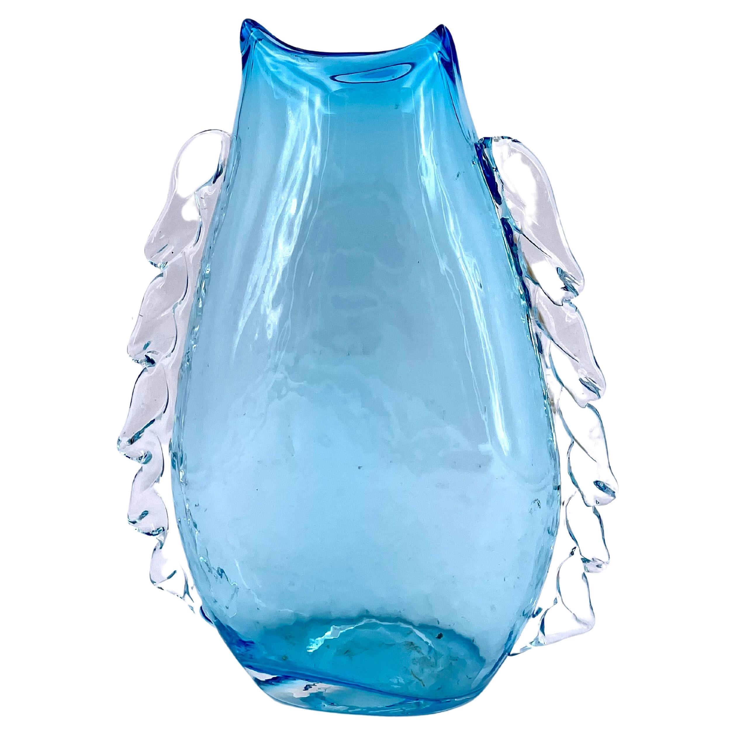 1970's Mouth blown Glass Vase by Blenko