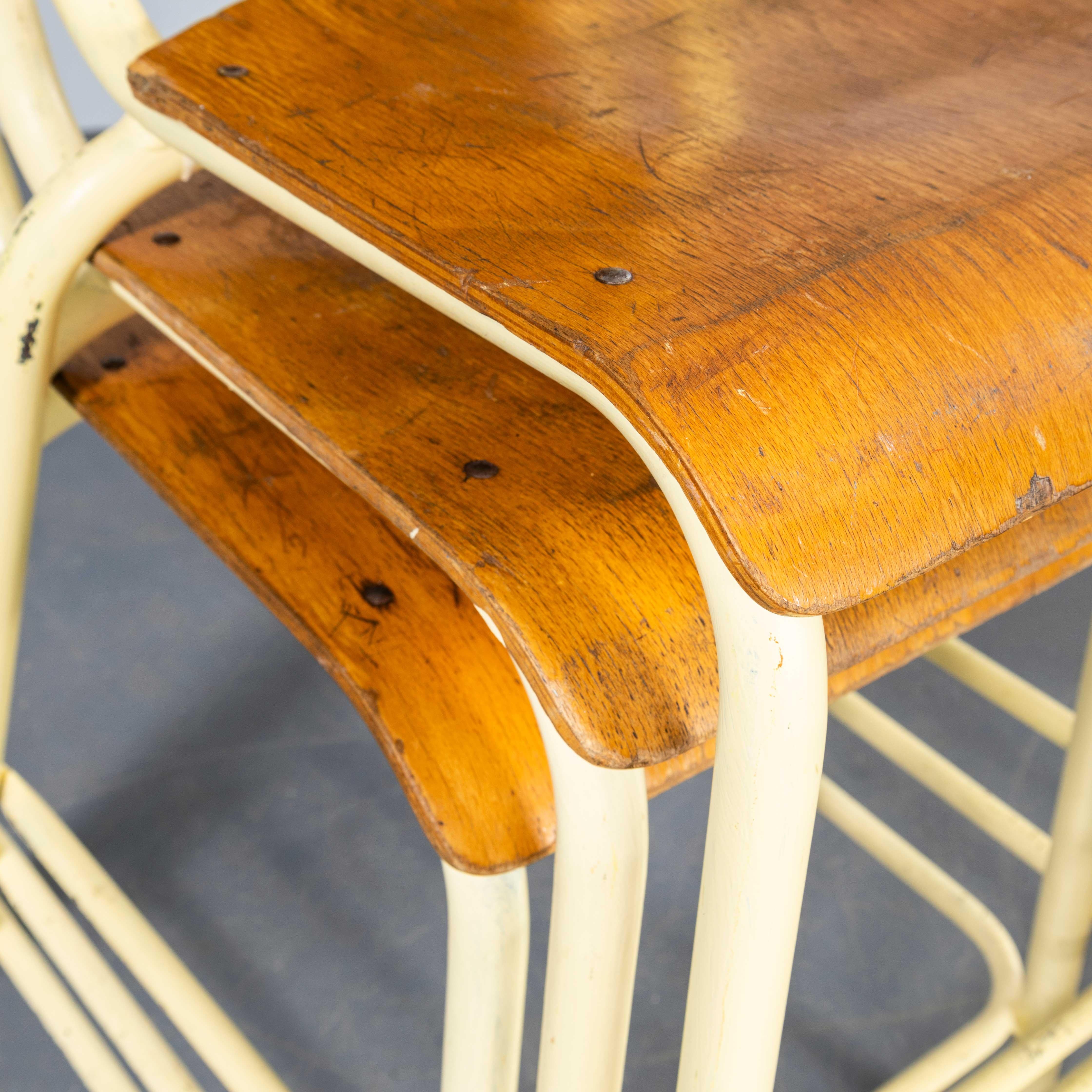 1970's Mullca High Laboratory Yellow Dining Chairs - Bar Stools - Set Of Three 4