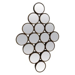 1970s Multi Circle Wall Mirror