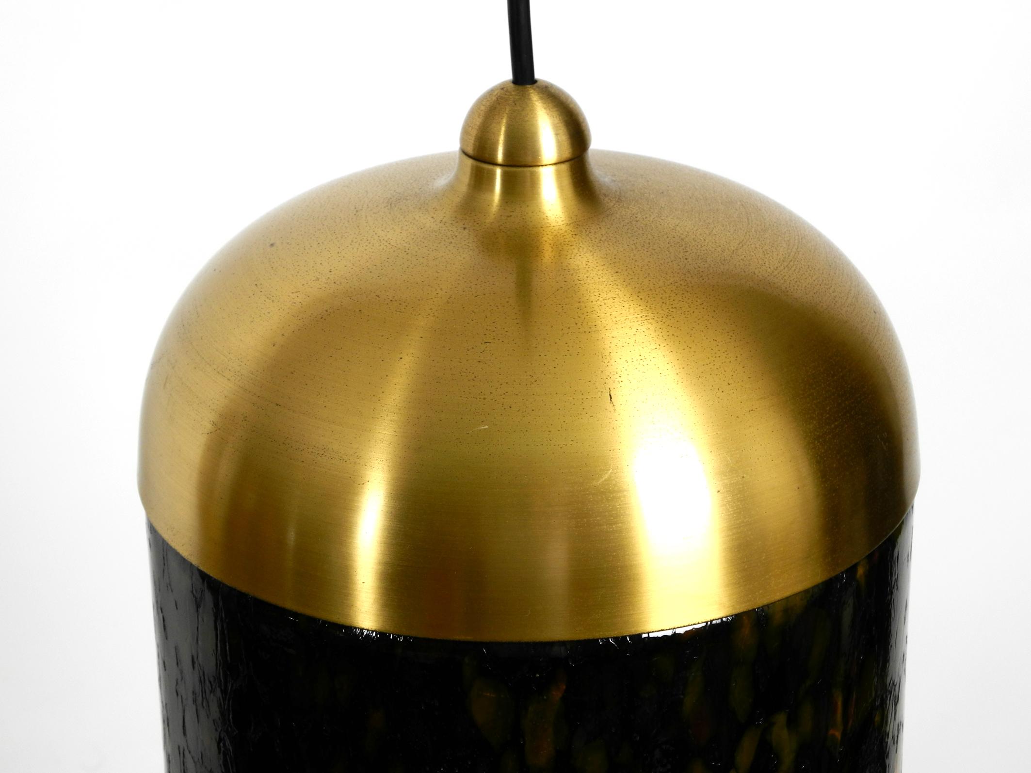 Lampe à suspension en verre putzler multicolore des années 1970 au design de l'ère spatiale en vente 5