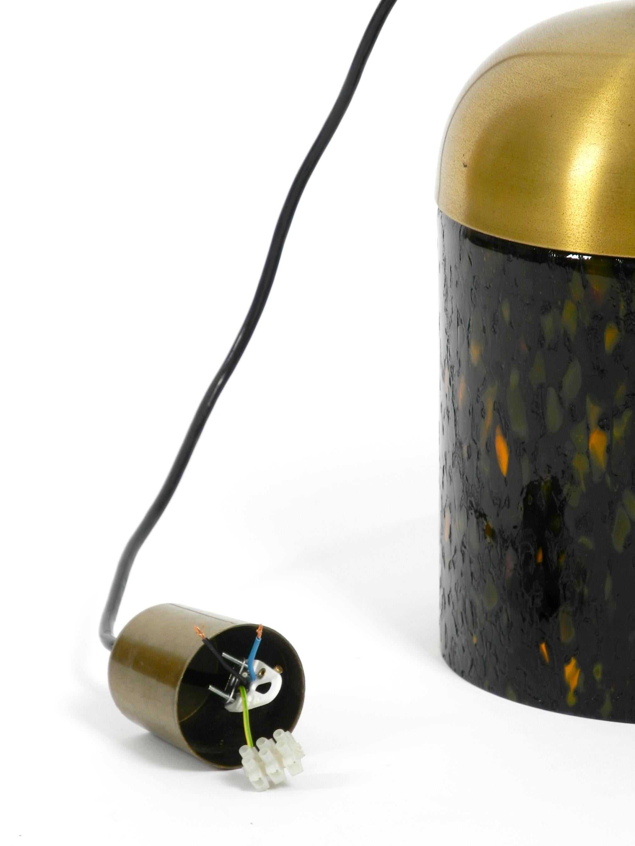 Lampe à suspension en verre putzler multicolore des années 1970 au design de l'ère spatiale en vente 7