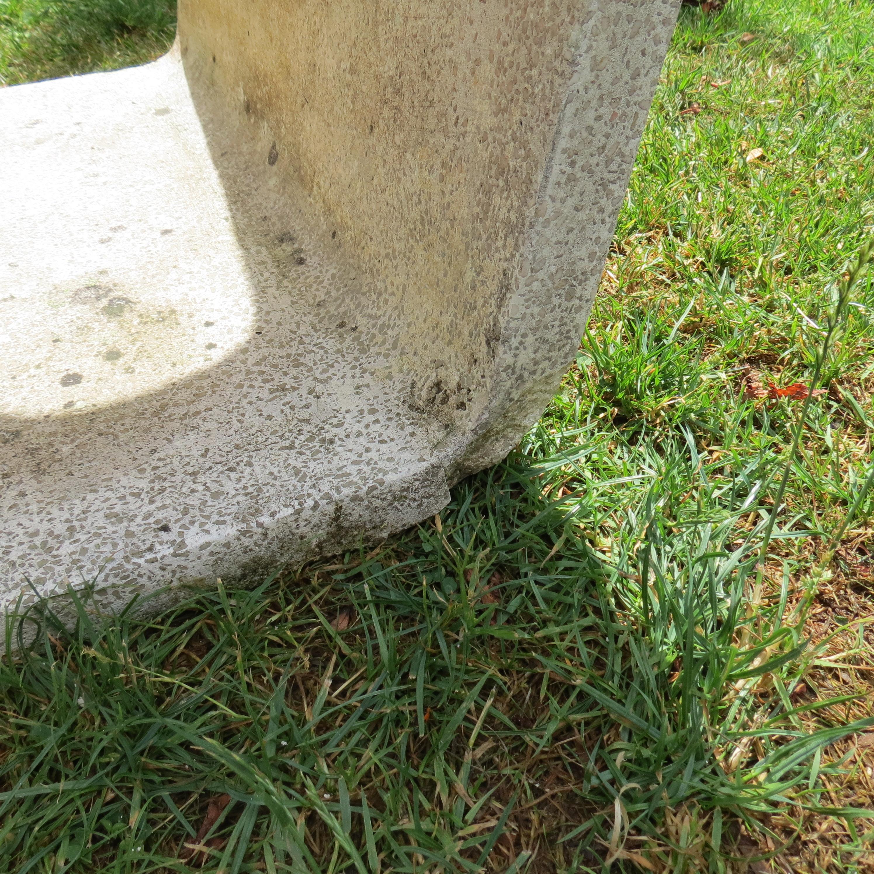 1970s Municipal Brutalist Concrete Garden Loop Chairs and Table Willy Guhl Style For Sale 14