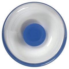 Ciotola di Murano degli anni '70, blu sommerso, stile modernista, Italia