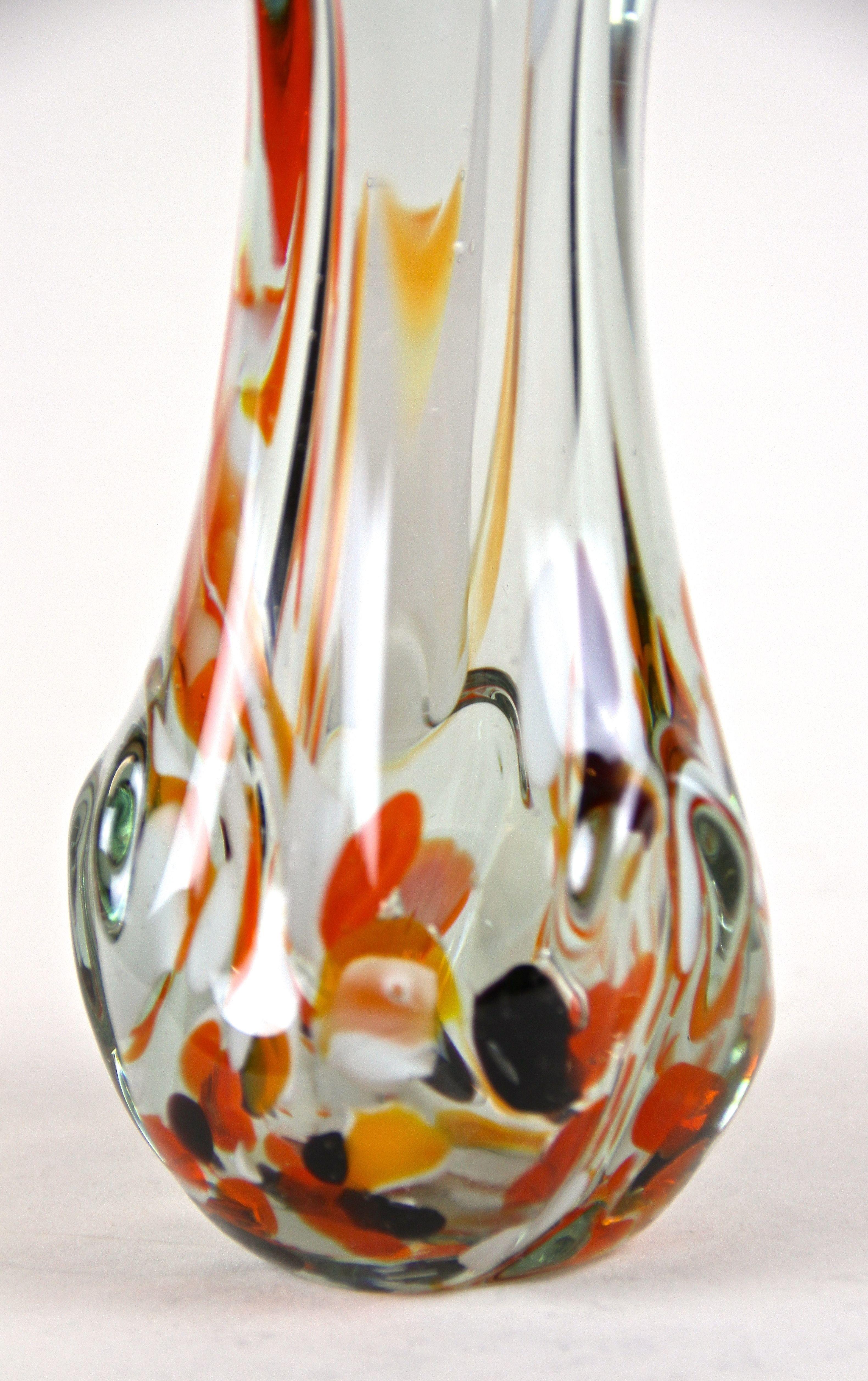 1970s murano glass vase