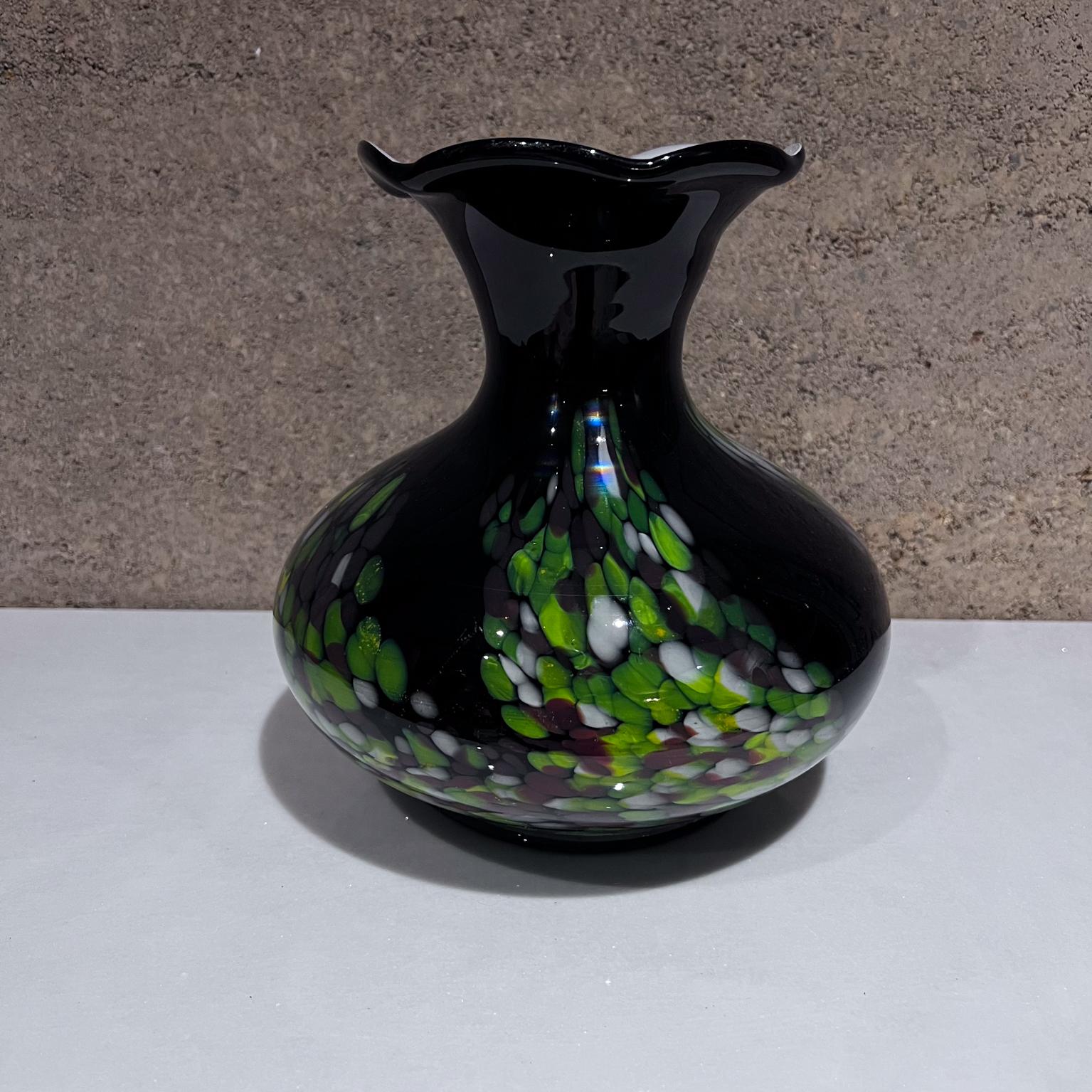 1970s Murano Confetti Art Glass Vase Italy For Sale 4