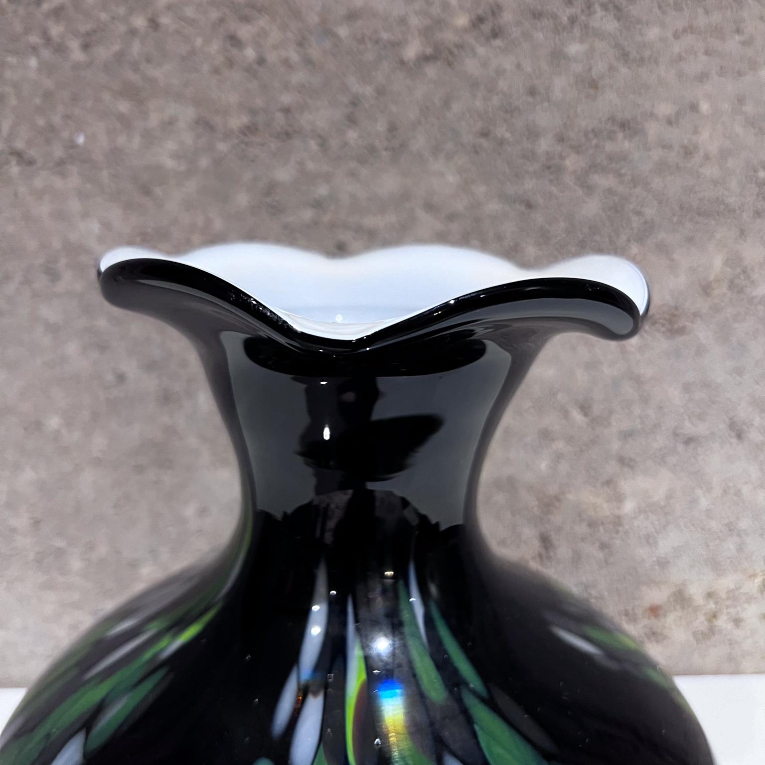 1970s Murano Confetti Art Glass Vase Italy For Sale 1