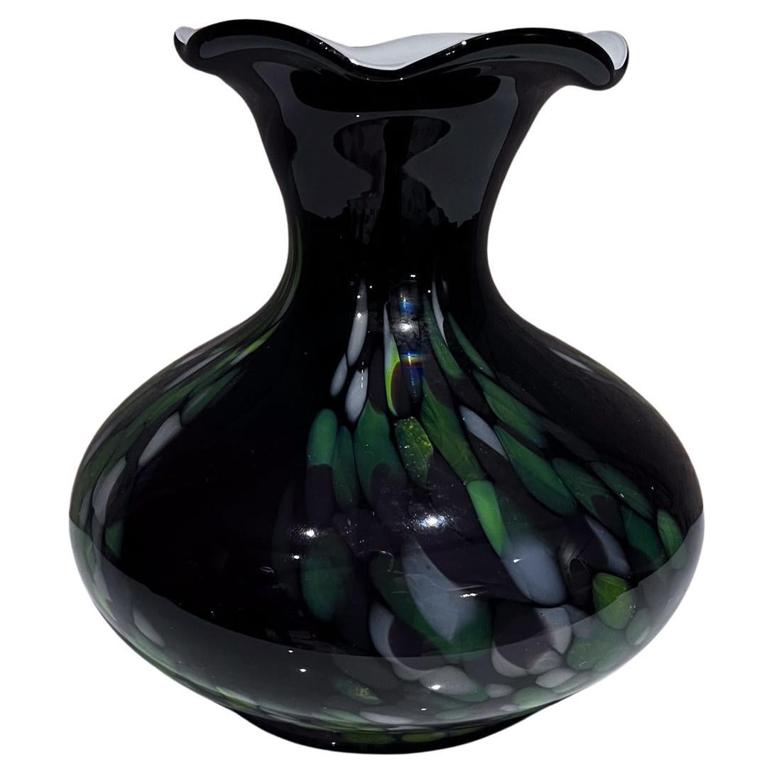 1970er Murano Konfetti Kunstglas Vase Italien