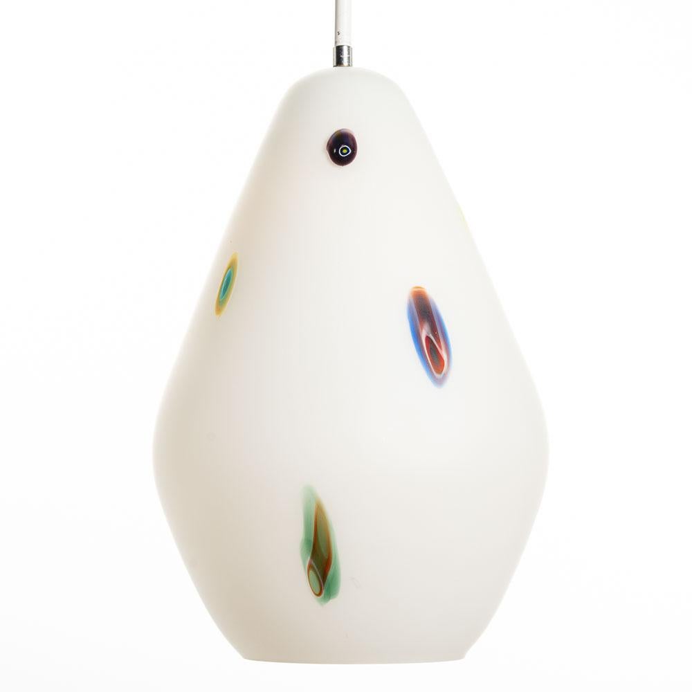 1970s Murano Glass and Colorful Murrine Pendant Light For Sale 6