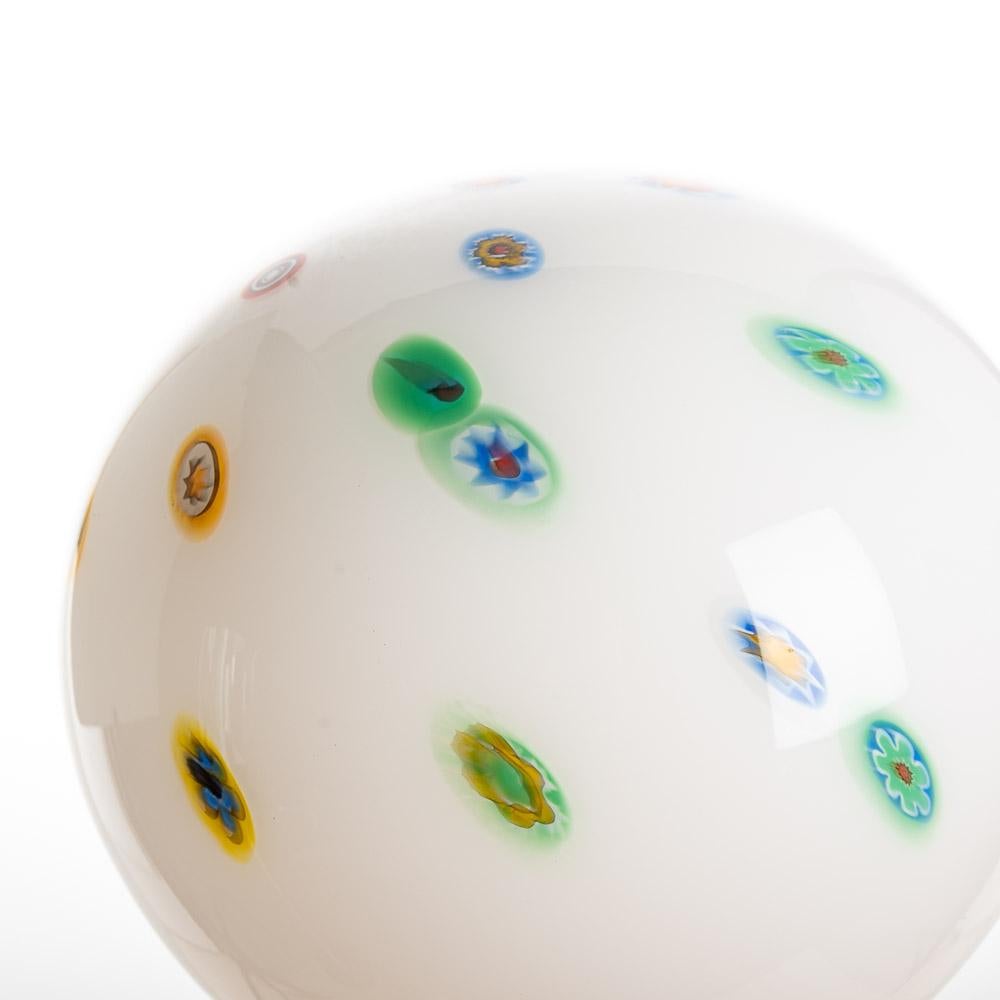 1970s Murano Glass and colorful Murrine Table Light For Sale 1